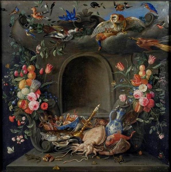 The Four Elements Oil Painting by Jan van Kessel the Elder