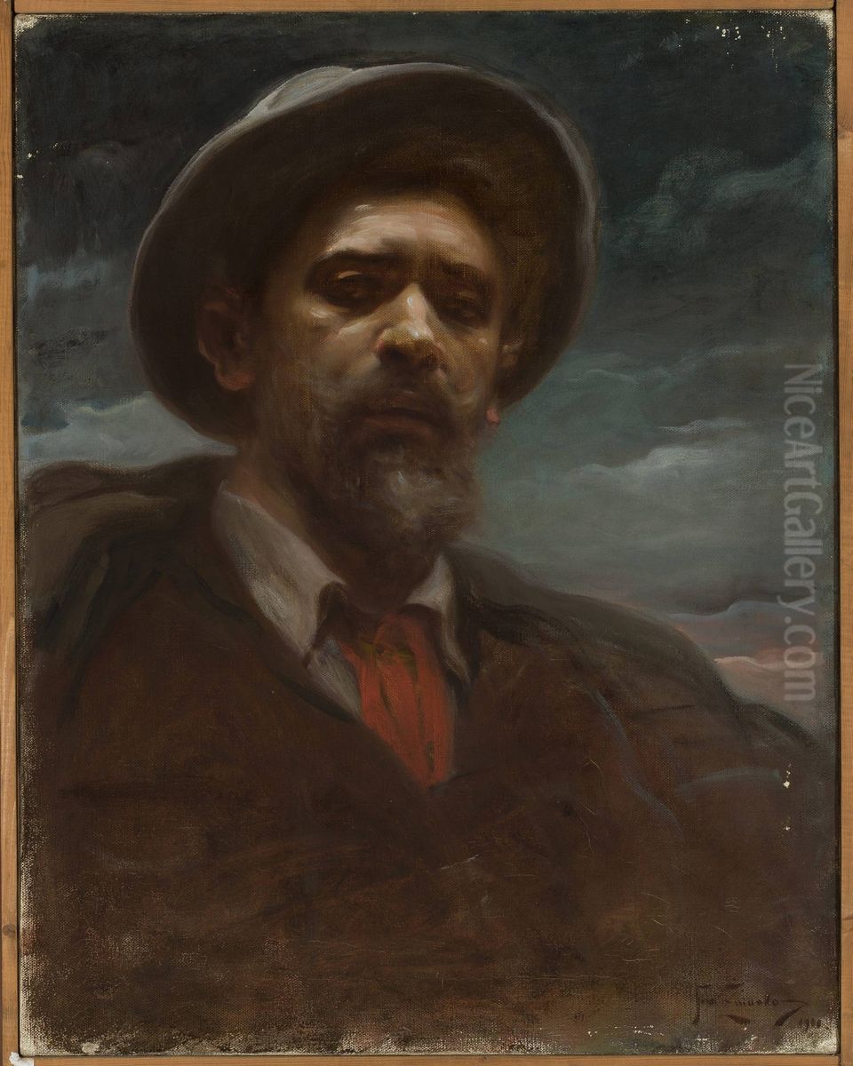 Self-portrait Oil Painting by Franciszek Zmurko