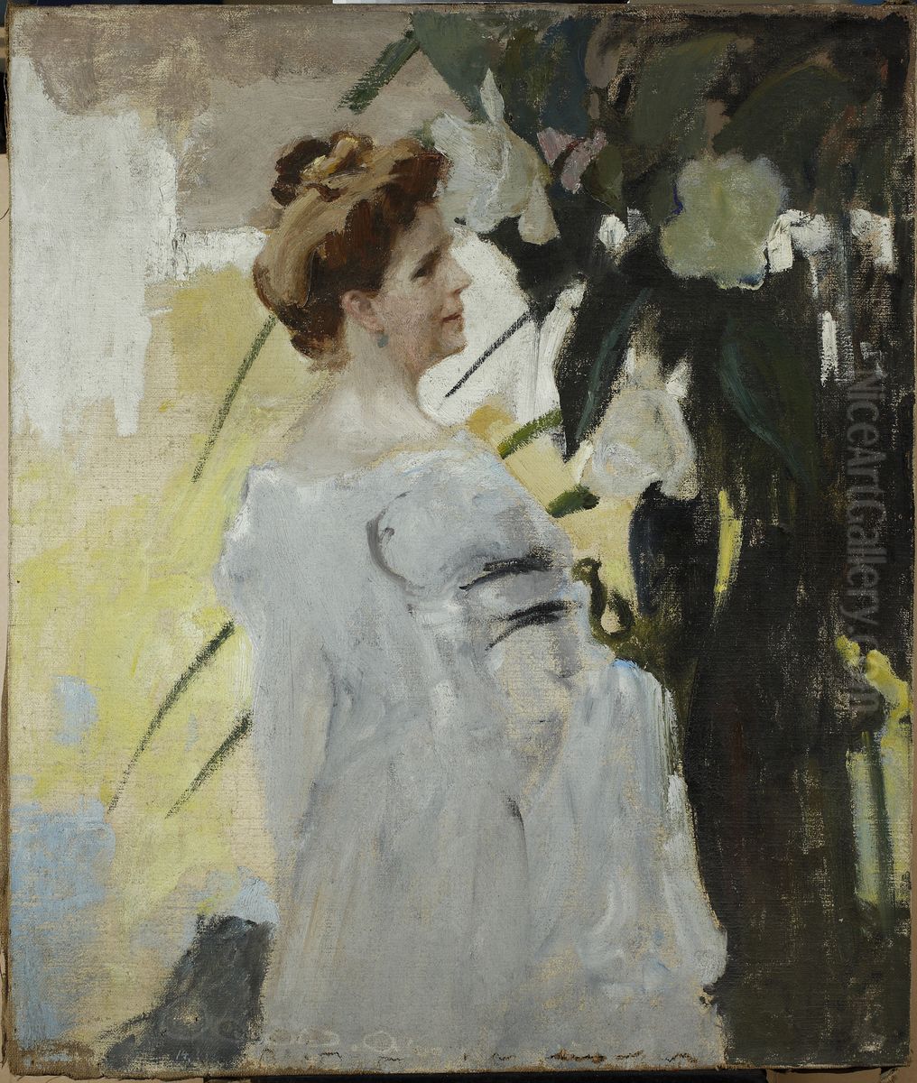 White palette Oil Painting by Jan Ciaglinski