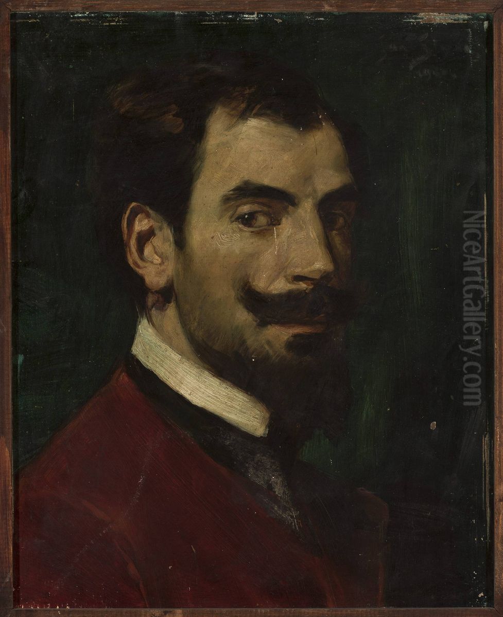 Portrait of Myrton Michalski Oil Painting by Jan Styka