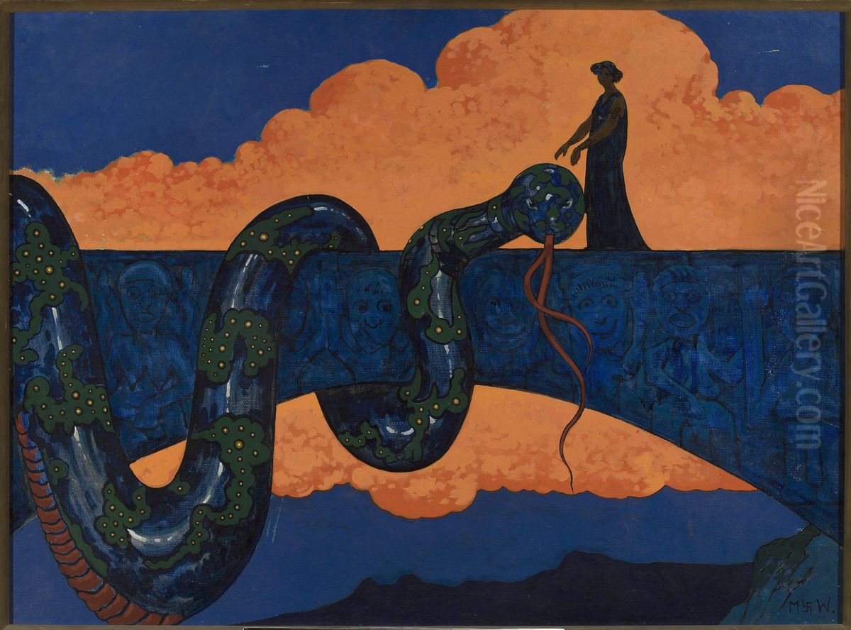 Tamed Oil Painting by Marian Wawrzeniecki