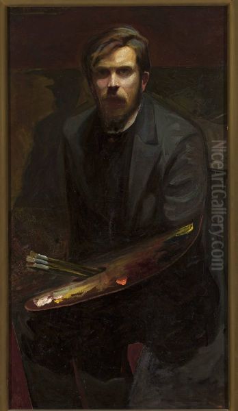 Self-portrait Oil Painting by Henryk Szczyglinski