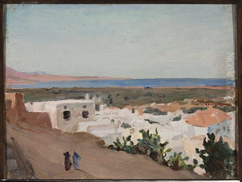 Tripoli in Syria. From the journey to Palestine Oil Painting by Jan Ciaglinski