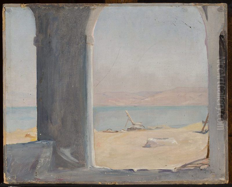 The Dead Sea. From the journey to Palestine Oil Painting by Jan Ciaglinski