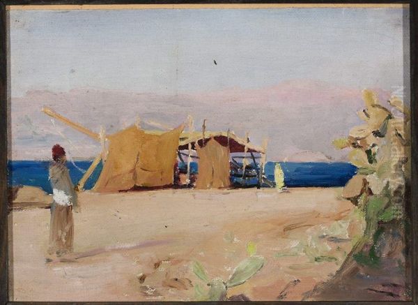 Beirut. From the journey to Palestine Oil Painting by Jan Ciaglinski