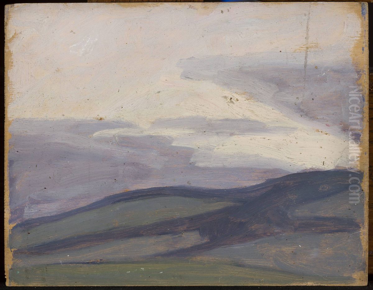 Submontane landscape Oil Painting by Jan Rembowski