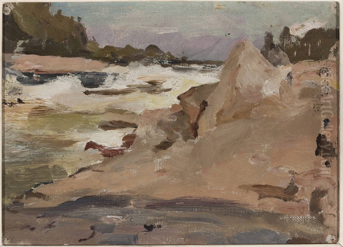 Imatra in the morning - Finland Oil Painting by Jan Ciaglinski