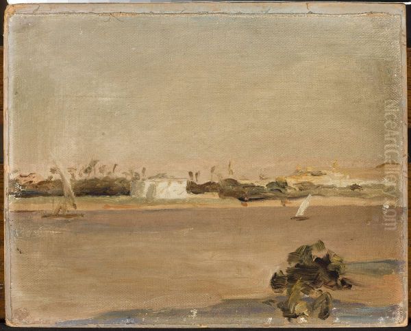 Colours of Egypt - Nile. From the journey to Egypt Oil Painting by Jan Ciaglinski