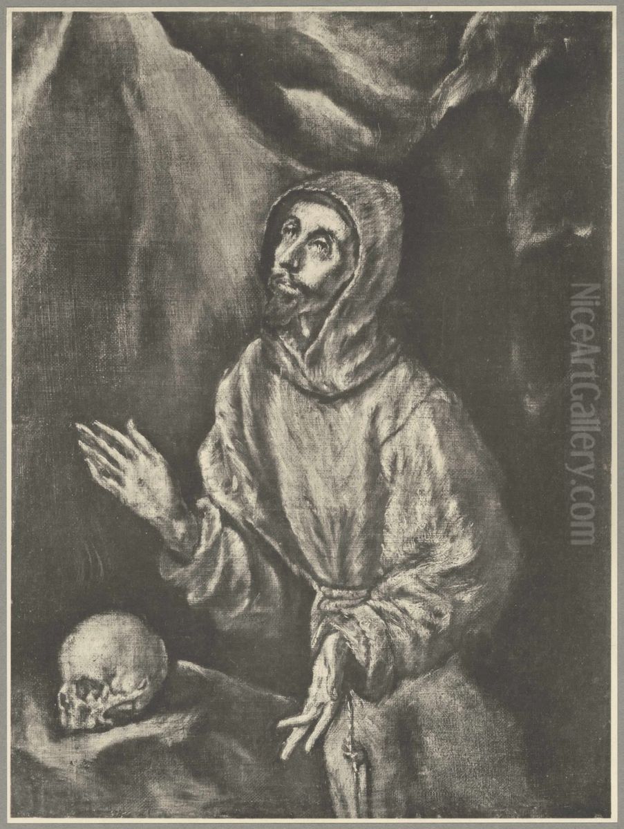 Saint Francis receiving the Stigmata Oil Painting by El Greco