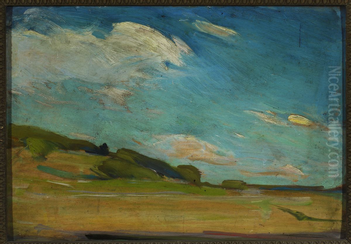 Plain-air sketch from Zwierzyniec Oil Painting by Konrad Krzyzanowski