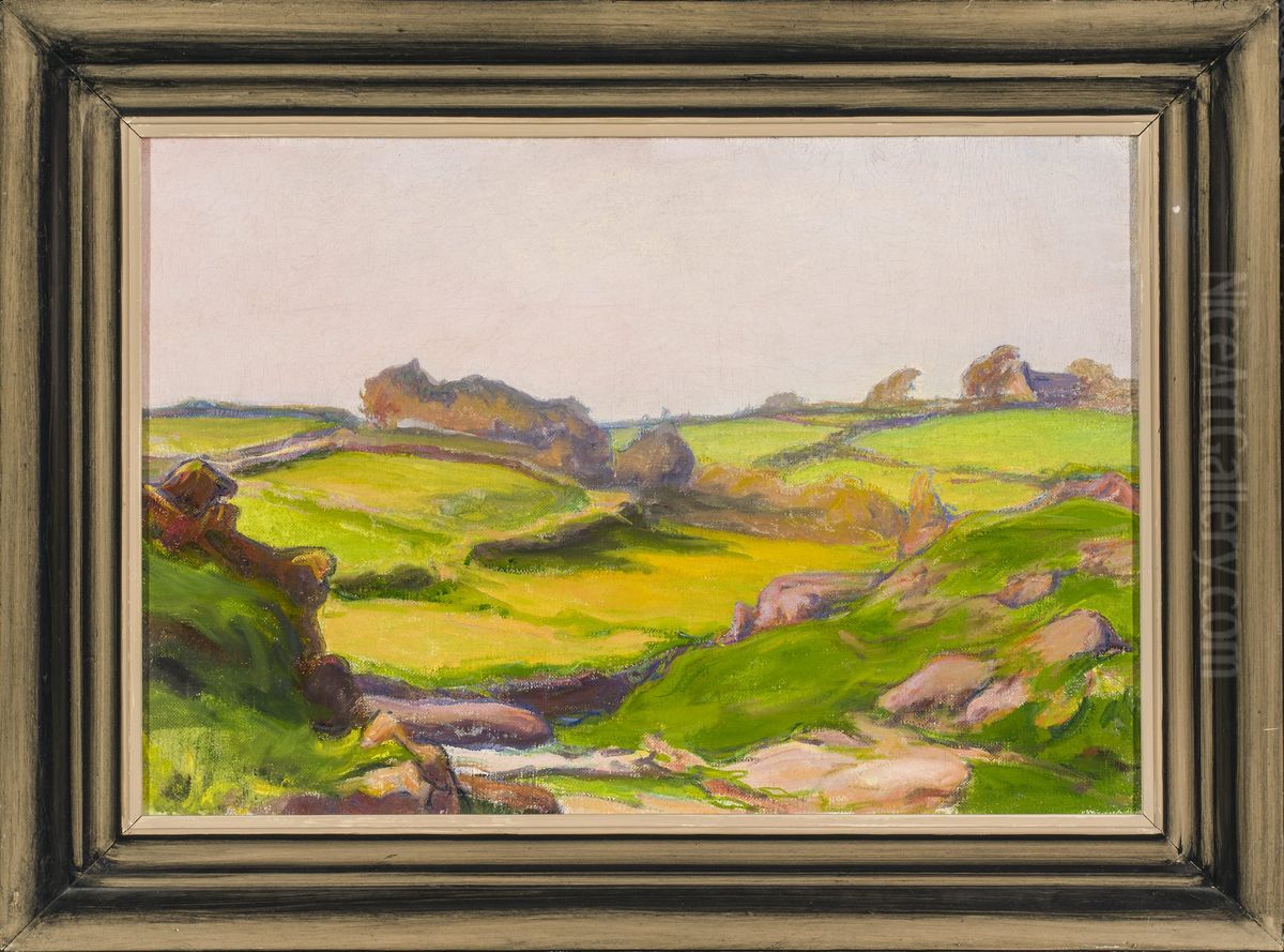 Field in Janowiec Oil Painting by Wladyslaw Slewinski