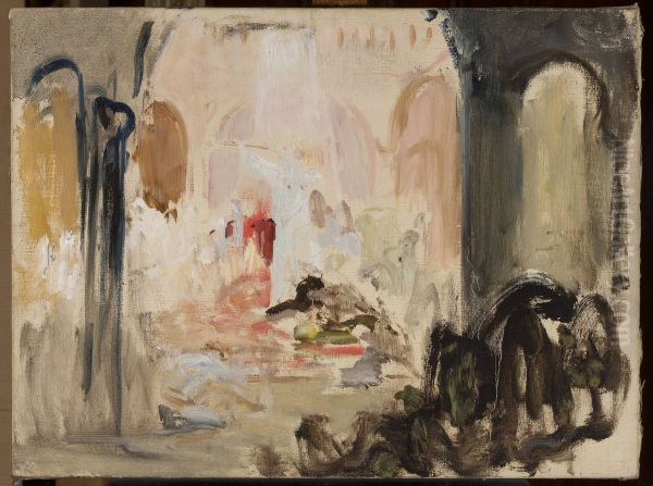 Sketch for stage decoration for Act 2 of 