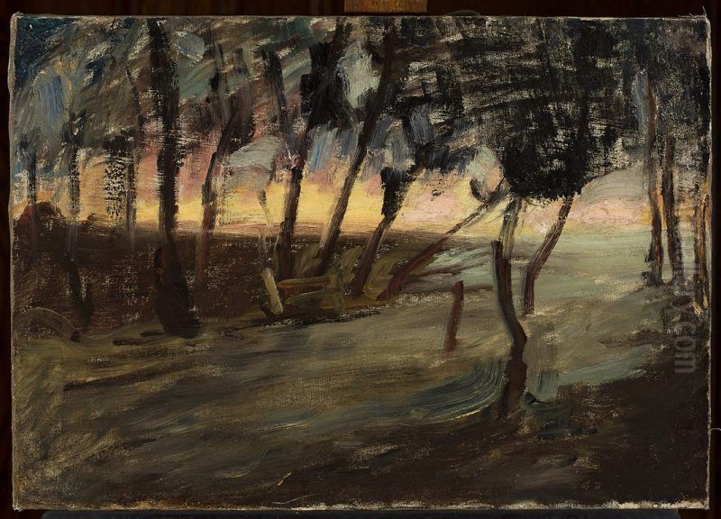 Evening - Maryino Oil Painting by Jan Ciaglinski