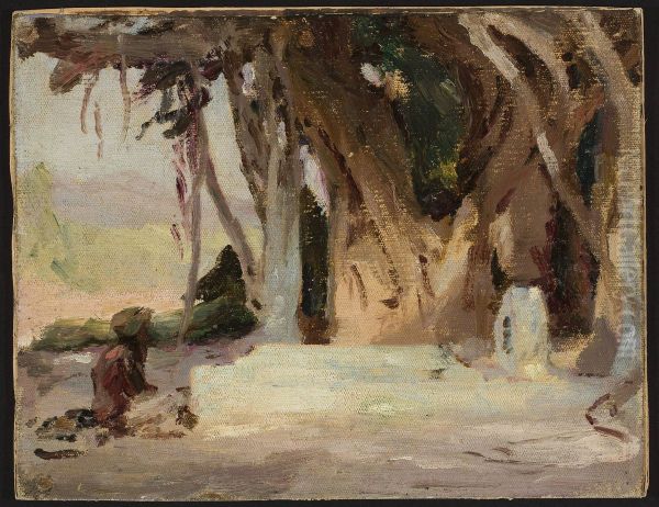 Study from the journey to India Oil Painting by Jan Ciaglinski