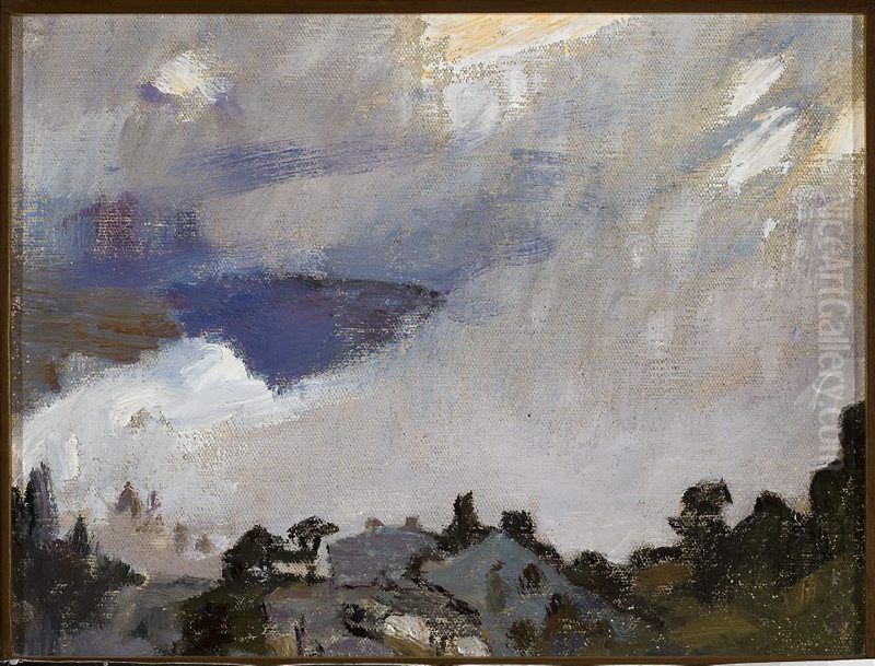 The Himalayas. From the journey to India Oil Painting by Jan Ciaglinski