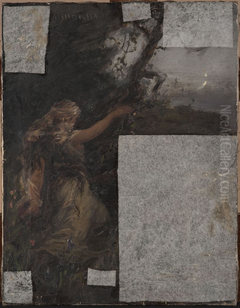 Study, water nymph Oil Painting by Jan Ciaglinski Study, water nymph Oil Painting by Jan Ciaglinski