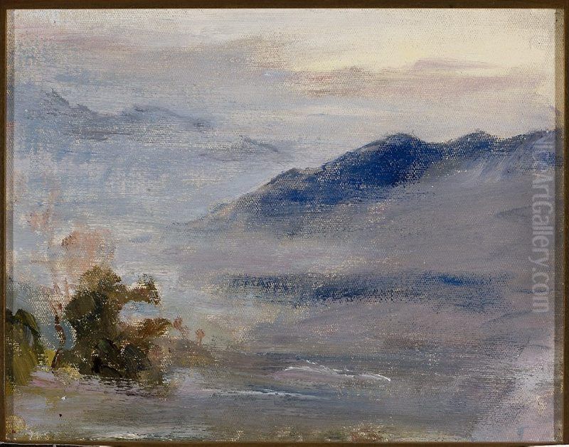 The Himalayas. From the journey to India Oil Painting by Jan Ciaglinski