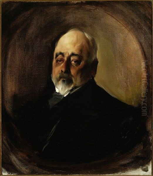 Portrait of Stanislaw Kierbedz Oil Painting by Konrad Krzyzanowski