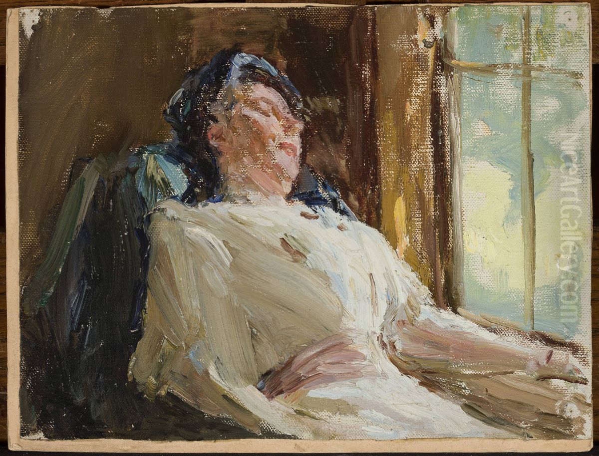 Alina Dore in Maryino Oil Painting by Jan Ciaglinski