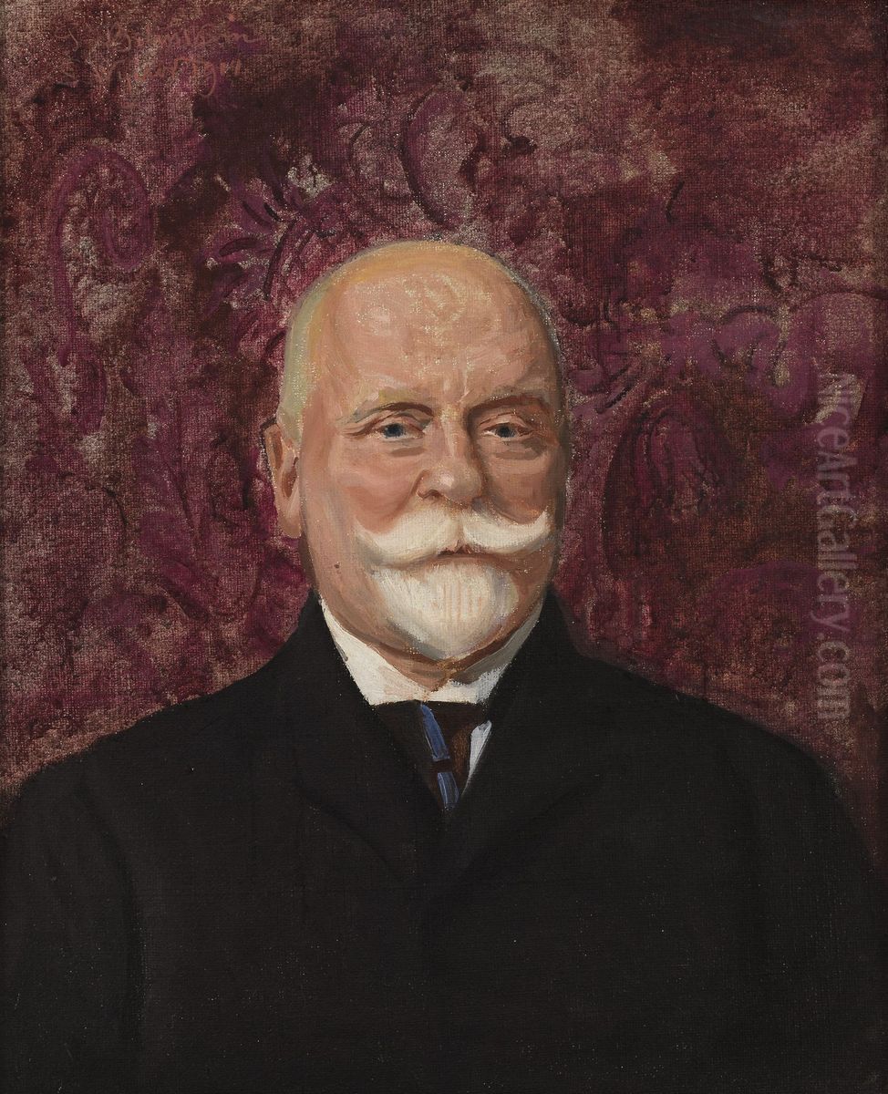 Portrait of Leon Bilinski Oil Painting by Leon Wyczolkowski