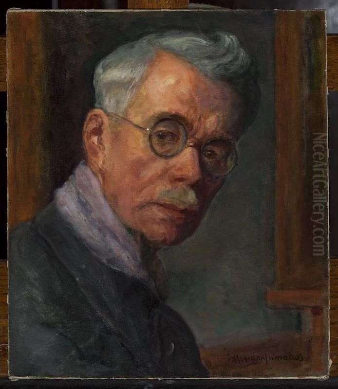 Self-portrait Oil Painting by Ludomir Janowski
