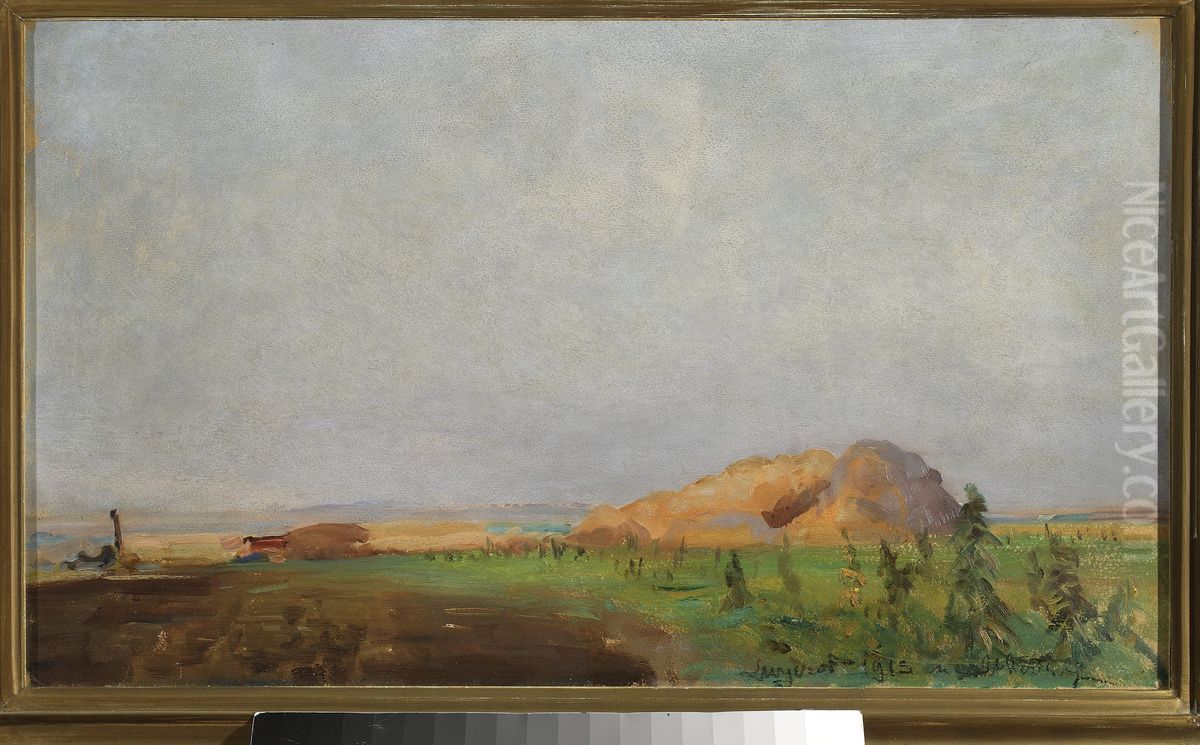 Sheaves Oil Painting by Leon Wyczolkowski Sheaves Oil Painting by Leon Wyczolkowski