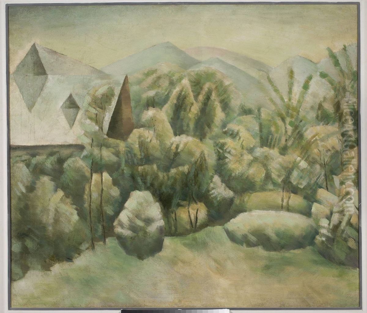 Garden in Zakopane Oil Painting by Jacek Mierzejewski