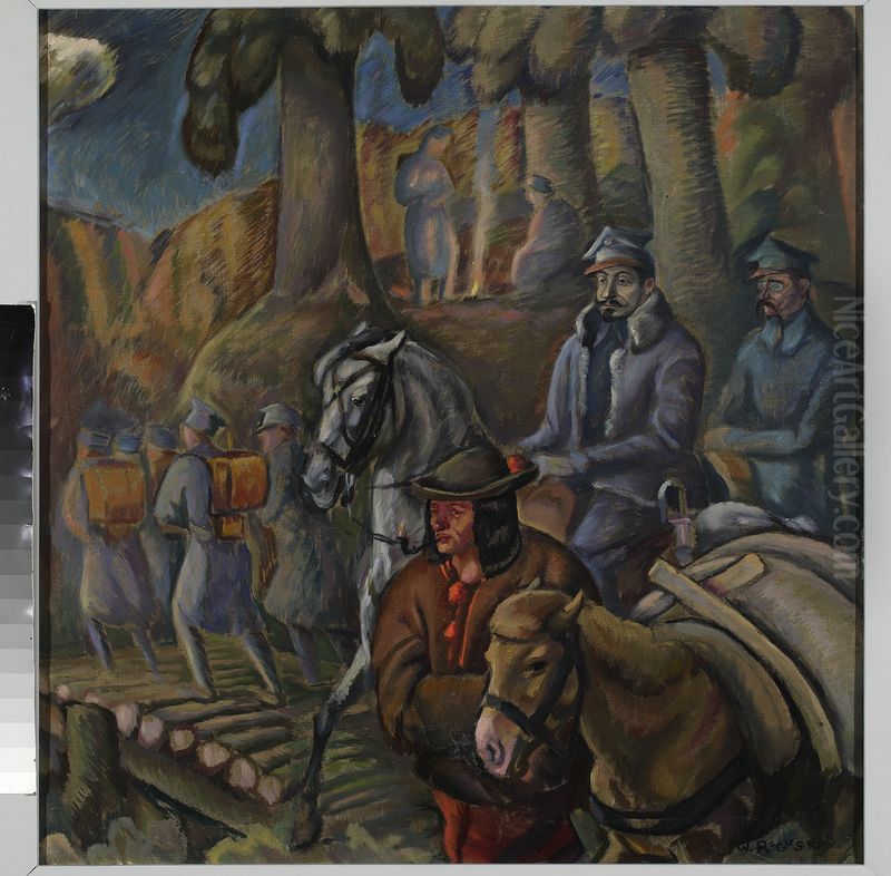 Haller and Minkiewicz in the Carpathians Oil Painting by Wladyslaw Roguski Haller and Minkiewicz in the Carpathians Oil Painting by Wladyslaw Roguski