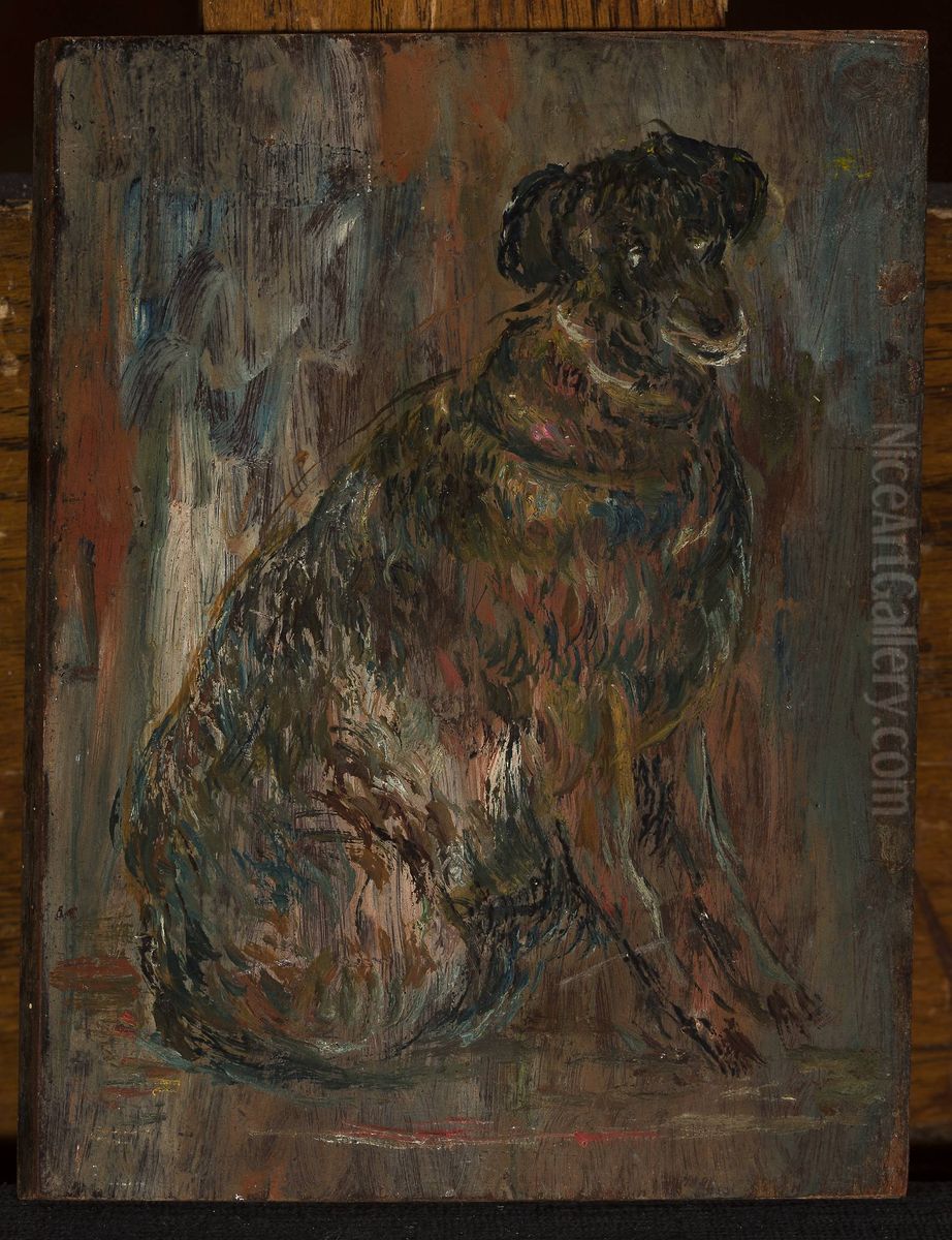 Study of a dog (Malina) Oil Painting by Tadeusz Makowski