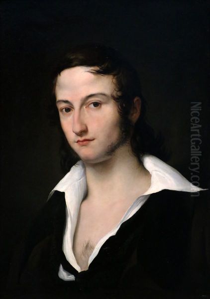 Ritratto di Carlo della Bianca Oil Painting by Francesco Hayez