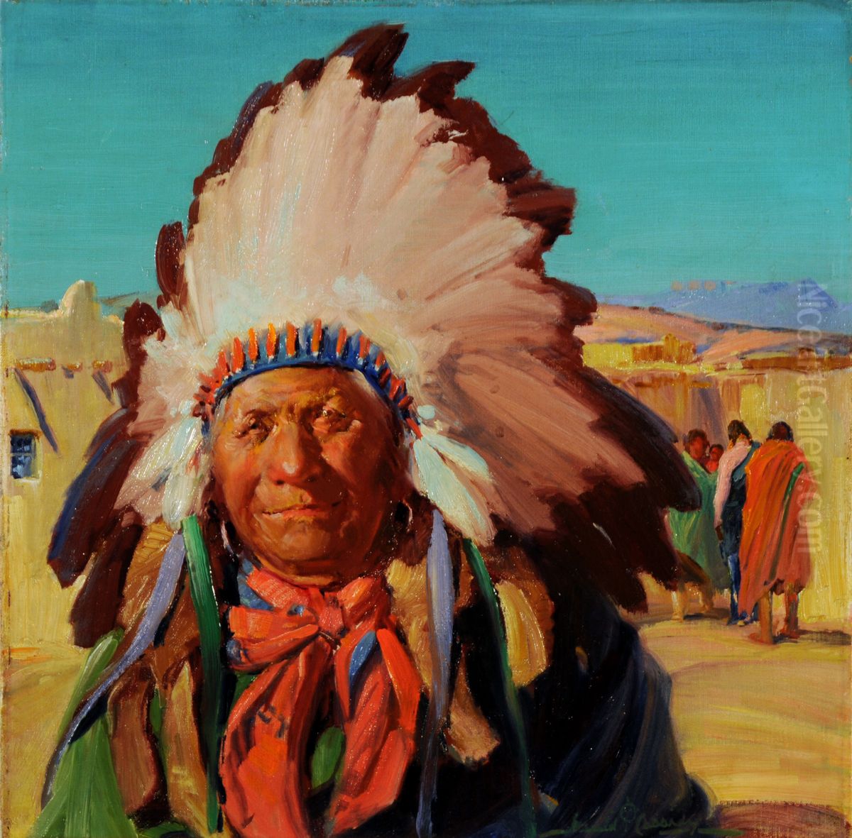 Master of Ceremonies Oil Painting by Gerald Cassidy