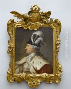 Portrait of Stanislaw August in a feathered hat
