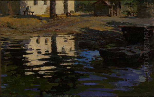 Reflection Oil Painting by Feliks Michal Wygrzywalski