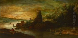 Landscape with a Tower by the Lake