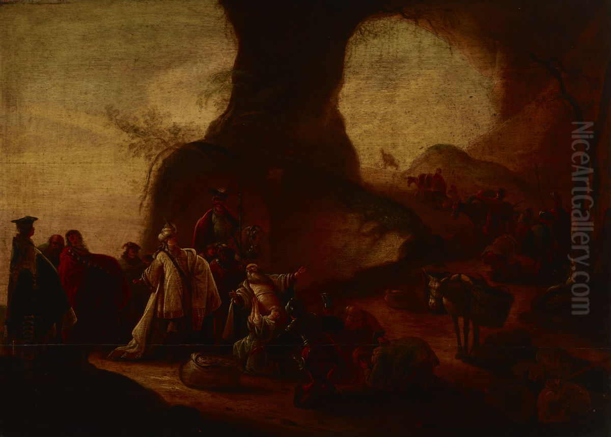 Discovery of the Joseph's Silver Cup in Benjamin's Sack Oil Painting by Jacob Willemsz de Wet