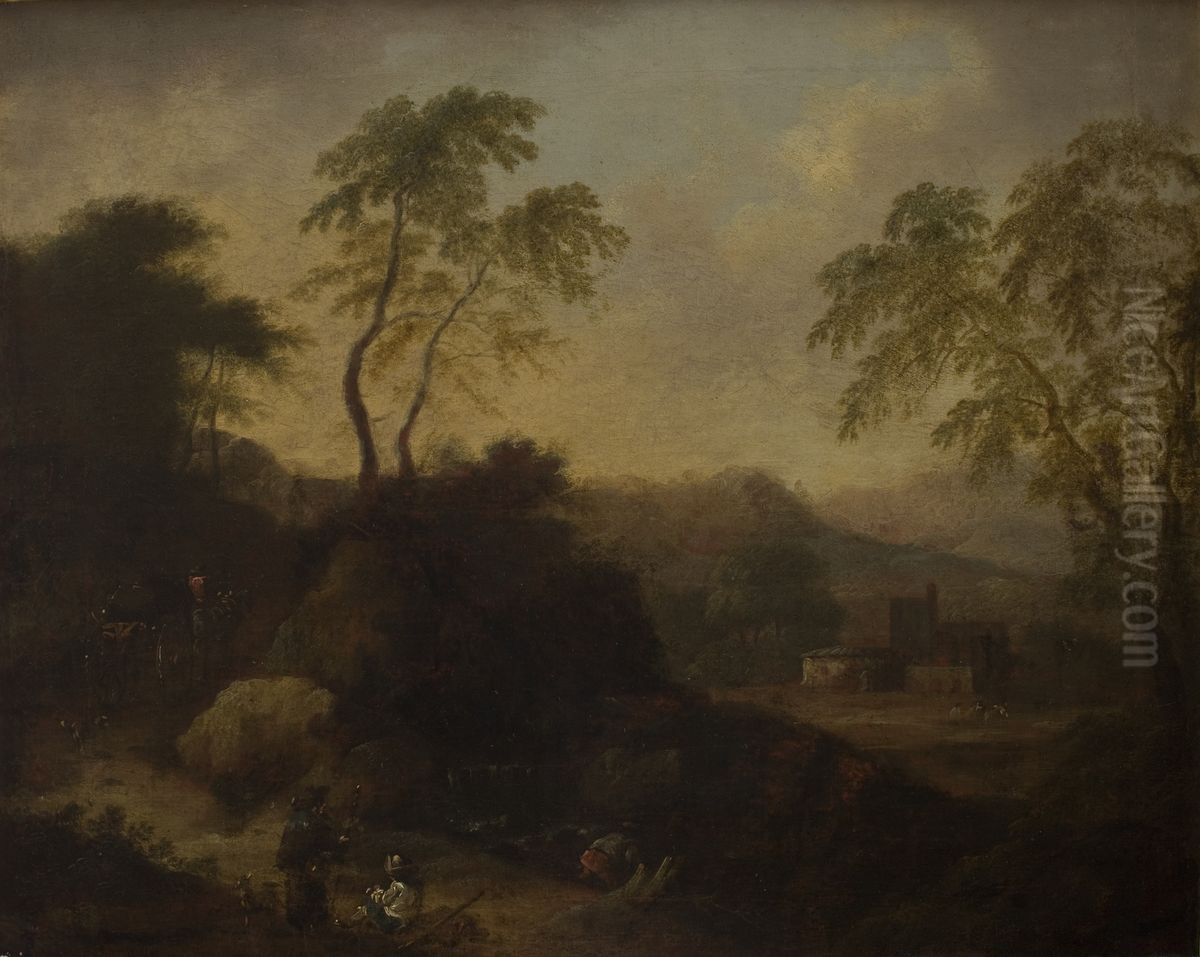 Krajobraz Oil Painting by unknown