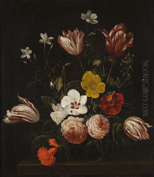 Bouquet of Flowers Oil Painting by unknown