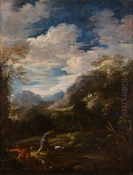 Polowanie Oil Painting by Antonio Maria Marini