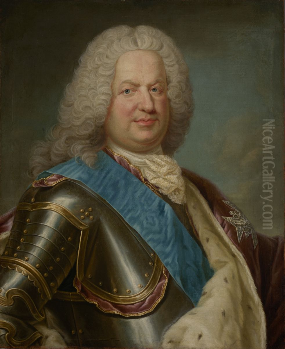 Portret Stanislawa Leszczynskiego (1677-1766) Oil Painting by Jean Girardet Portret Stanislawa Leszczynskiego (1677-1766) Oil Painting by Jean Girardet