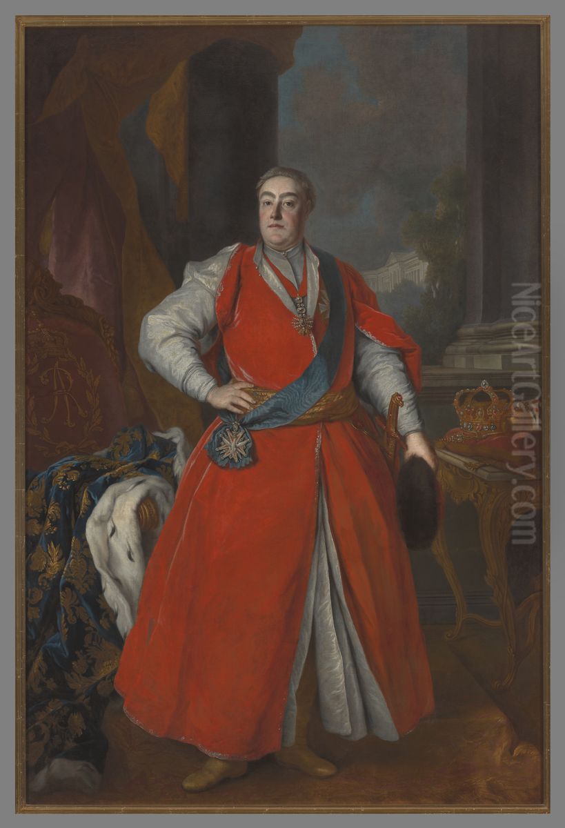 Portret Augusta III Sasa (1696-1763), krola Polski Oil Painting by Louis de Silvestre