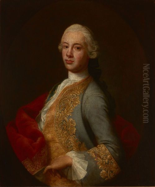 Portret Jana Jacka Tarnowskiego (1729-1808), starosty kahorlickiego i byszowskiego Oil Painting by Augustyn Mirys