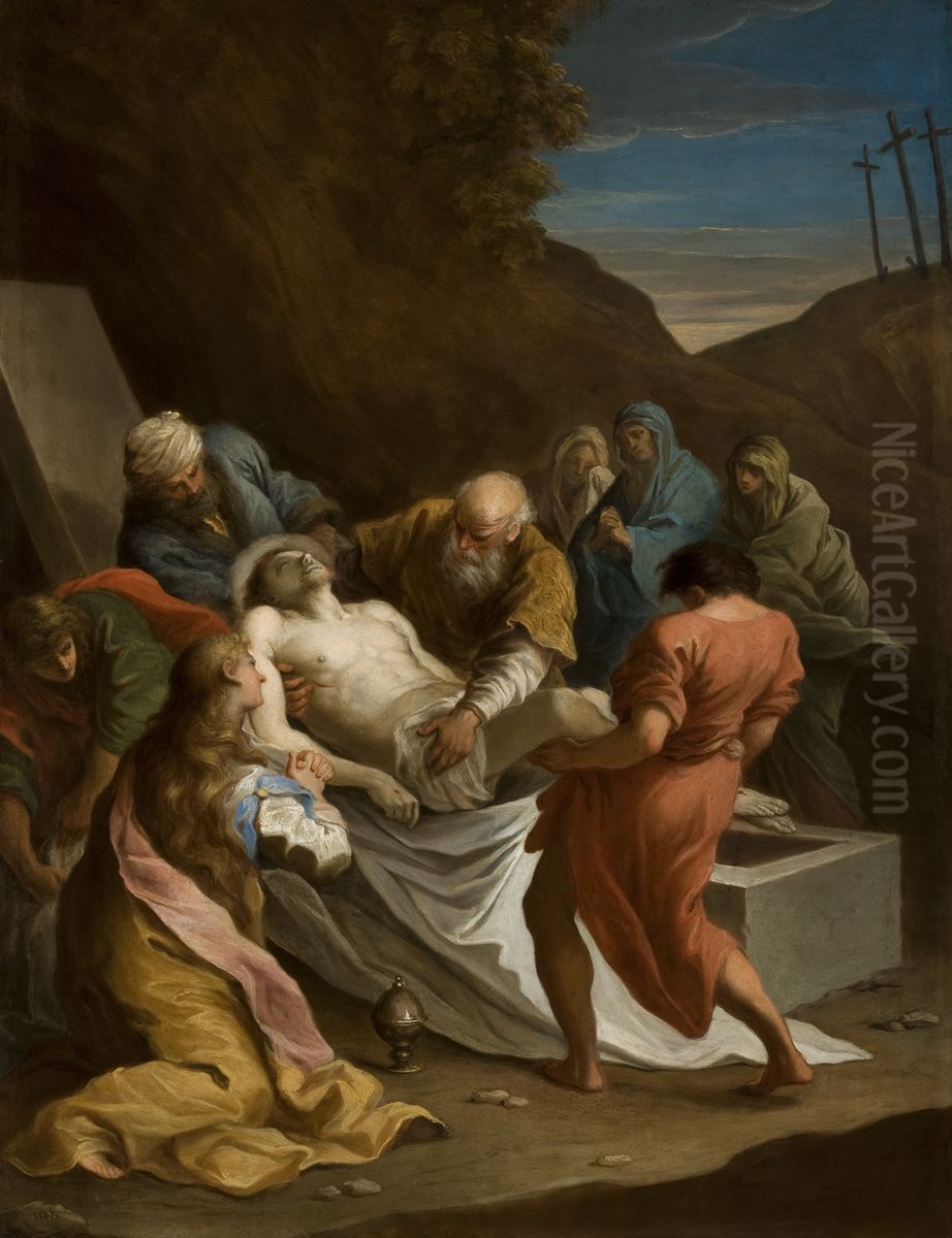 The Entombment Oil Painting by Szymon Czechowicz
