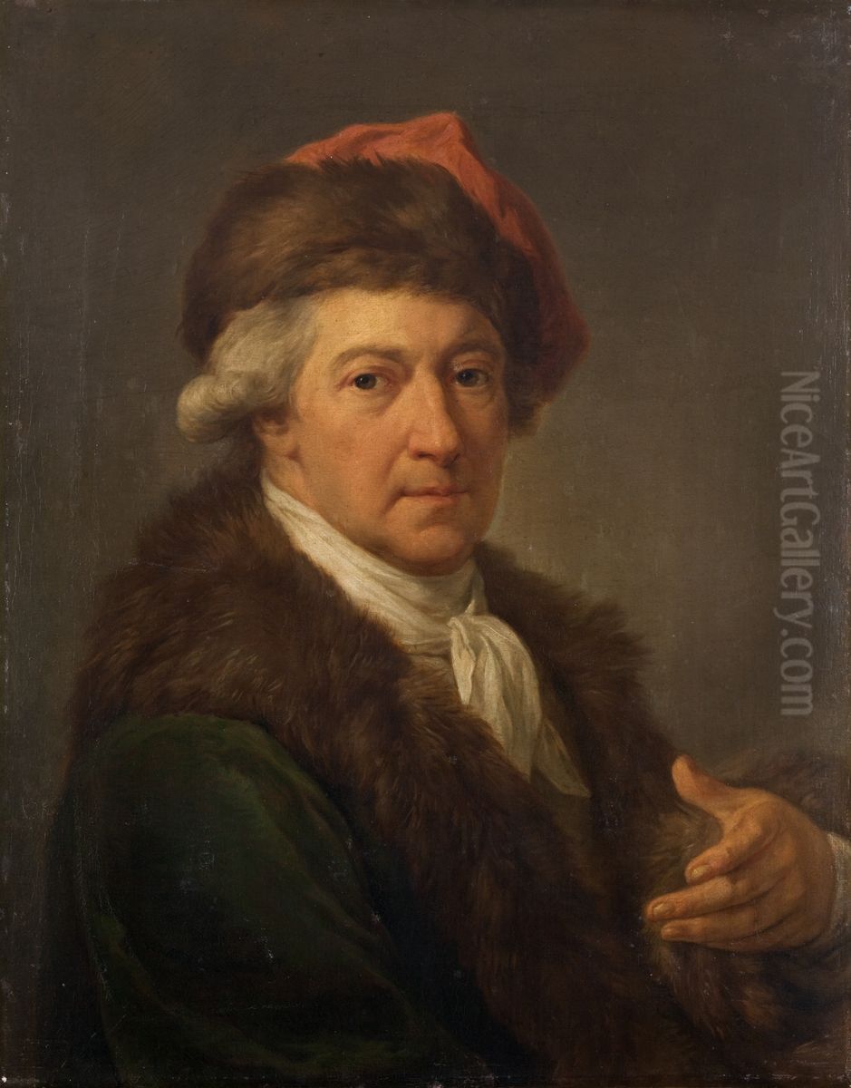 Self-Portrait in the Polish National Costume Oil Painting by Marcello Bacciarelli