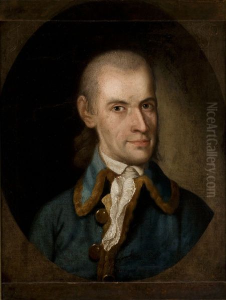 Portret Jacka Przybylskiego Oil Painting by Michal Stachowicz