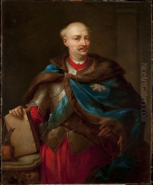 Portrait of Swidzinski Oil Painting by Rafal Hadziewicz
