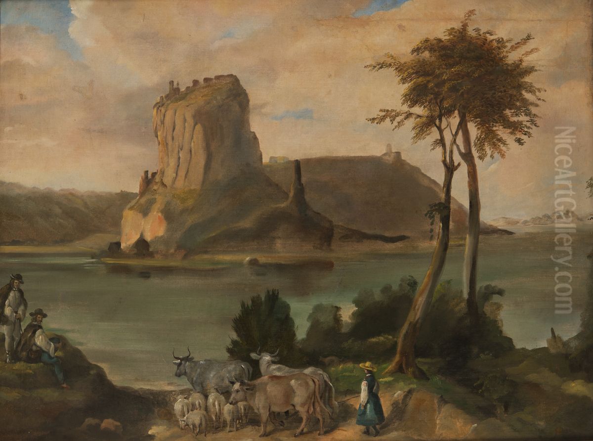 Krajobraz z Bretanii Oil Painting by Aleksander Titz