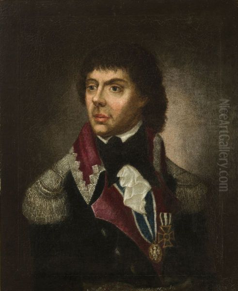 Portrait of Tadeusz Kosciuszko Oil Painting by Josef Grassi