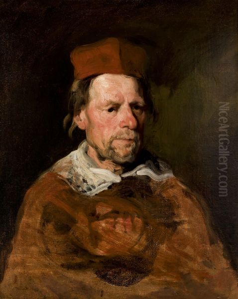 Cardinal Oil Painting by Piotr Michalowski