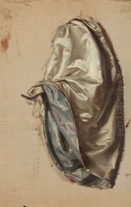 Study of a Lady with a Lute's Robe. Study to the Painting 