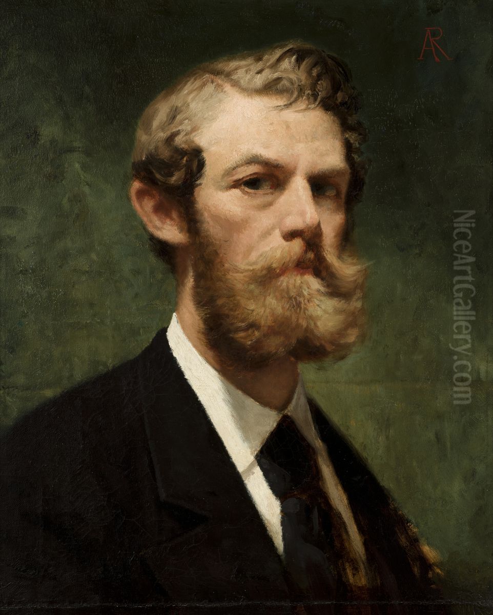 Self-Portrait Oil Painting by Alfred Isidore Romer